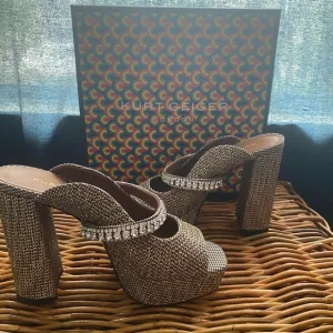 COPY - Kurt Geiger Gold Platform Shoes with Chunky Heel