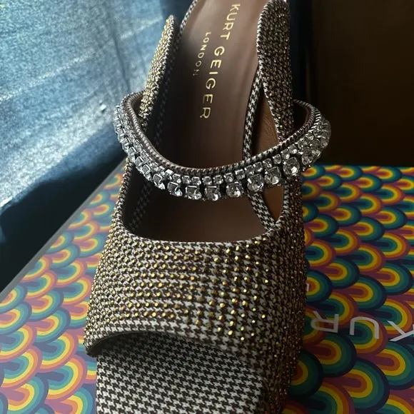 COPY - Kurt Geiger Gold Platform Shoes with Chunky Heel