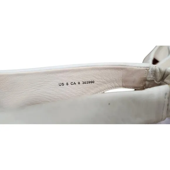 COS Suede Slingback Heels light gray color Size 8