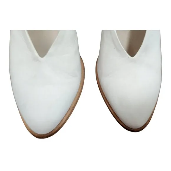 COS Suede Slingback Heels light gray color Size 8