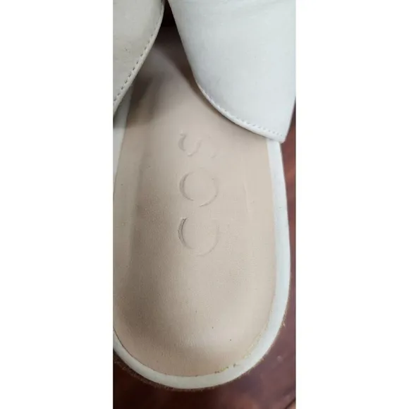 COS Suede Slingback Heels light gray color Size 8