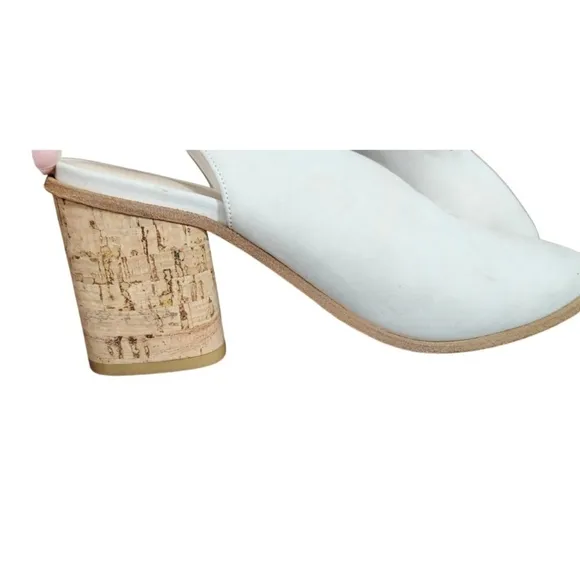COS Suede Slingback Heels light gray color Size 8