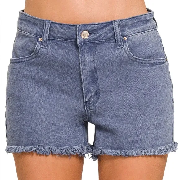 “Costal Cowgirl Cutoffs” Denim Shorts | Blackberry