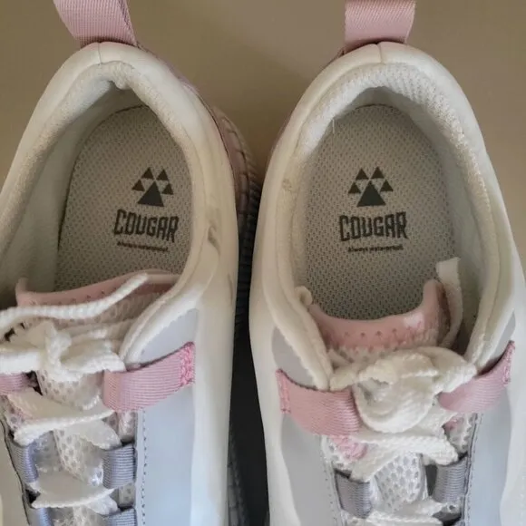 Cougar Women's Sayah White Pink Gray Platform Sneakers Shoes Sz 8.5
