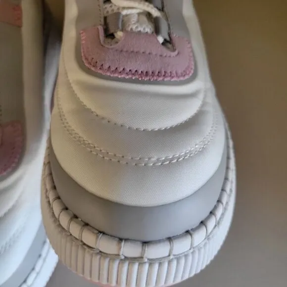 Cougar Women's Sayah White Pink Gray Platform Sneakers Shoes Sz 8.5