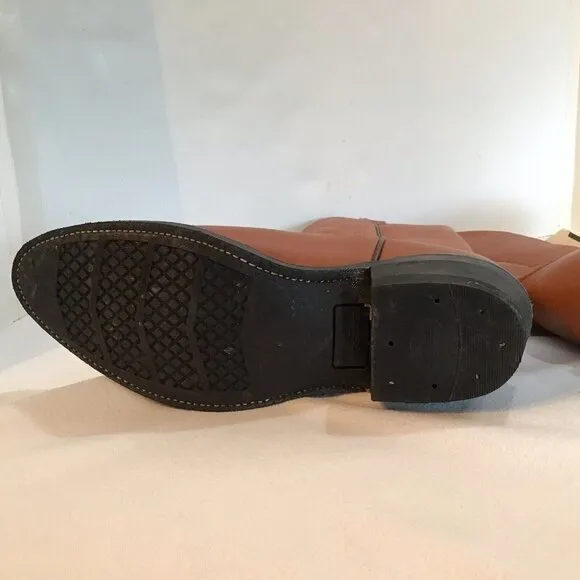 COWTOWN - Size 8.5 - Reddish Brown - Vintage NWT - Western Boots - 14” Tall
