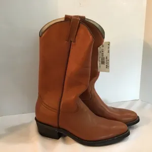 COWTOWN - Size 8.5 - Reddish Brown - Vintage NWT - Western Boots - 14” Tall