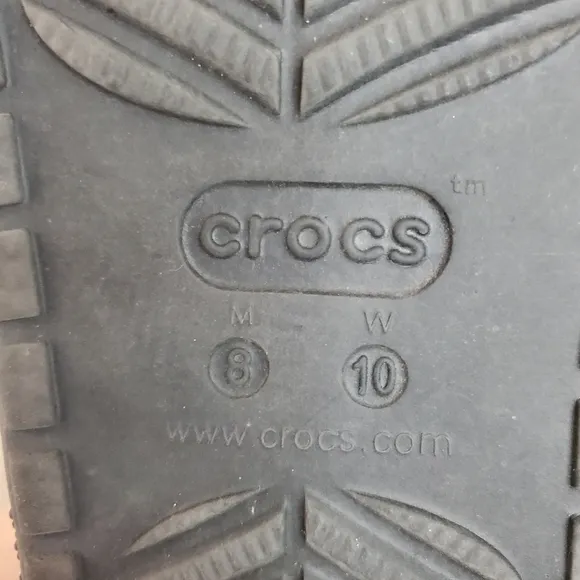 CROCS Classic Cozzzy Glitter Sandals Size Womens 10 Mens 8
