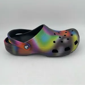 Crocs 👞Unisex Adults Classic Solarized Tie Dye Clog Mule - Men/9 - Women/11