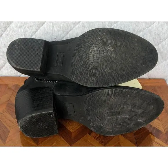 Crown Vintage Women's Black suede Boots 7