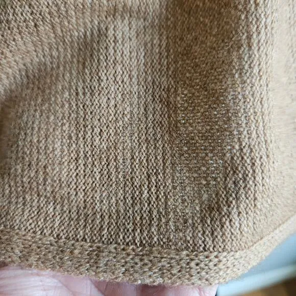 Cullen Superfine Wool Cashmere Luxe Poncho Sweater Petite Small Neutral Capsule
