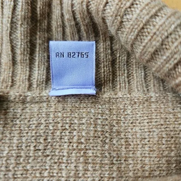 Cullen Superfine Wool Cashmere Luxe Poncho Sweater Petite Small Neutral Capsule