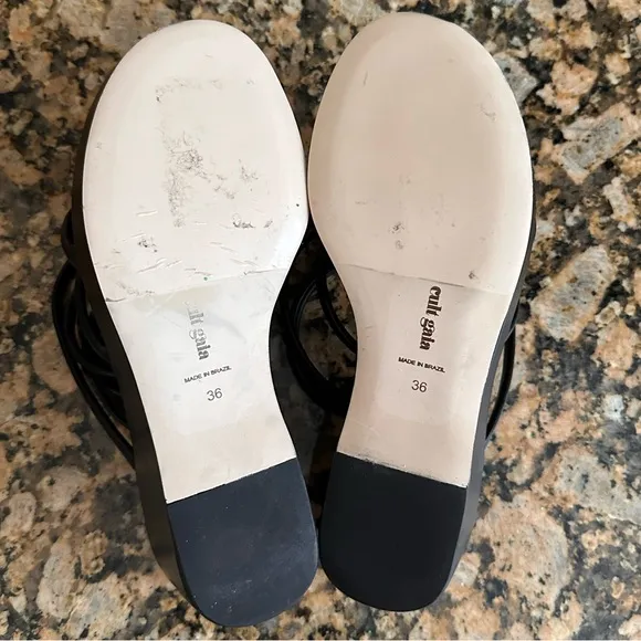 Cult Gaia Alba platform sandal black