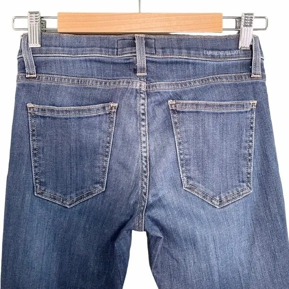 Current Elliott The Ankle Skinny Jean Stagecoach Wash Designer Denim Size 25