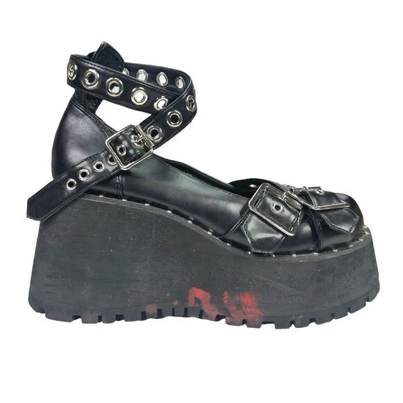 Current Mood x Dolls Kill Mind Slayer Platform Mary Jane Shoes - Size 9