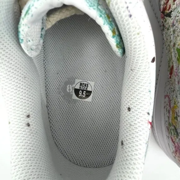 Custom‎ Air Force 1 Colorful Splatter Drip Men's Women's Custom Shoes Size 9.5