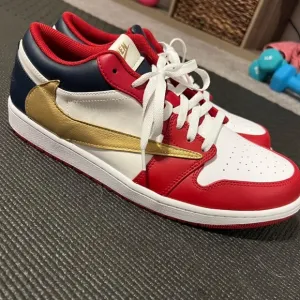 Custom Denver Nuggets Nike Air Jordan 1 Low Shoes