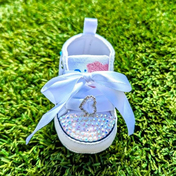 Custom Sea Princess/Mermaid Hand Embellished Baby Shoes