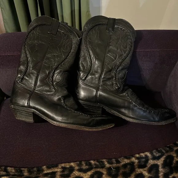 Dan Post Embroidered Lasso Riata Braided Leather boots