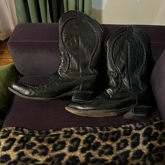Dan Post Embroidered Lasso Riata Braided Leather boots
