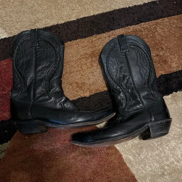 Dan Post Embroidered Lasso Riata Braided Leather boots