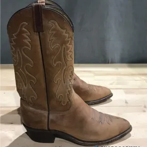 Dan Post Vintage Brown Leather Western Cowboy Boots