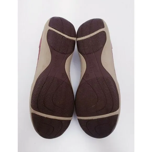 Dansko Hilde Women's Slip On Shoes Purple Leather Lined Strappy Size 6 EUR 36
