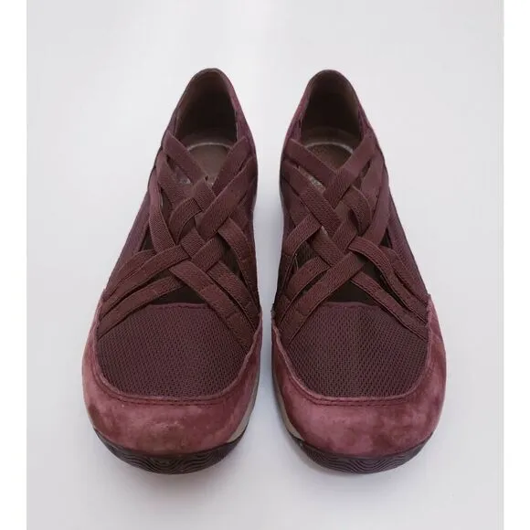 Dansko Hilde Women's Slip On Shoes Purple Leather Lined Strappy Size 6 EUR 36