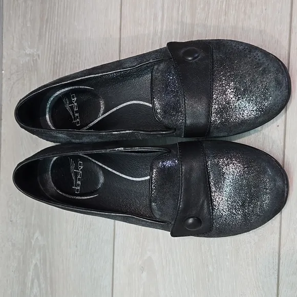 Dansko Women Olena Leather Mary Jane Clog shoes sz 39/8.5-9