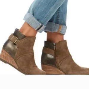 Dansko Women Shirley Ankle Leather Western Platform Boots shoes sz 41/10.5-11