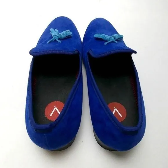 DARA Luxury Velvet BLUE Men's Smoking Slippers  |  NEW W/O BOX  |  SHIPS FREE!!!