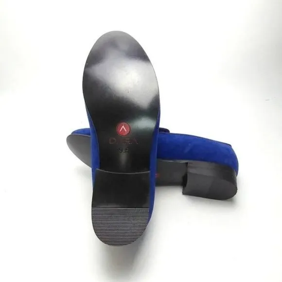 DARA Luxury Velvet BLUE Men's Smoking Slippers  |  NEW W/O BOX  |  SHIPS FREE!!!