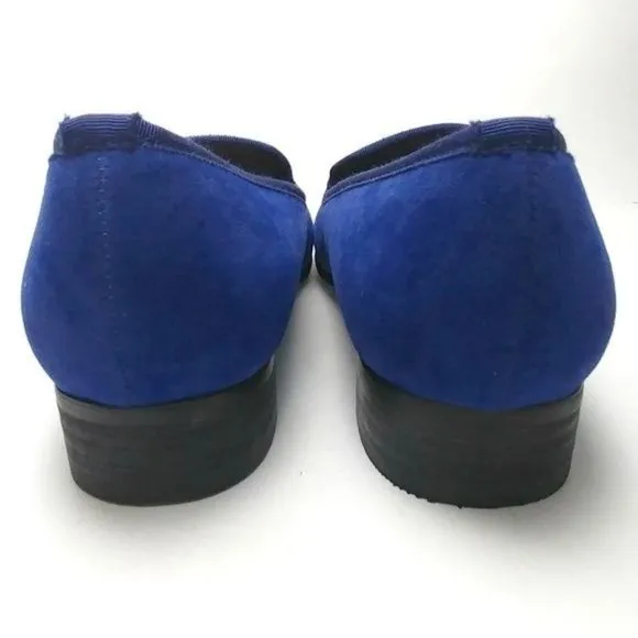 DARA Luxury Velvet BLUE Men's Smoking Slippers  |  NEW W/O BOX  |  SHIPS FREE!!!