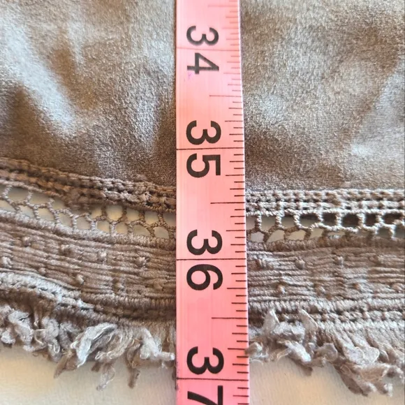 DAVI&amp;DANI Buttery Soft Faux Suede Boho Duster Cardigan Jacket 2XL TAUPE