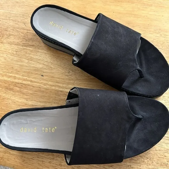 David Tate Hot Platform Slide Sandals