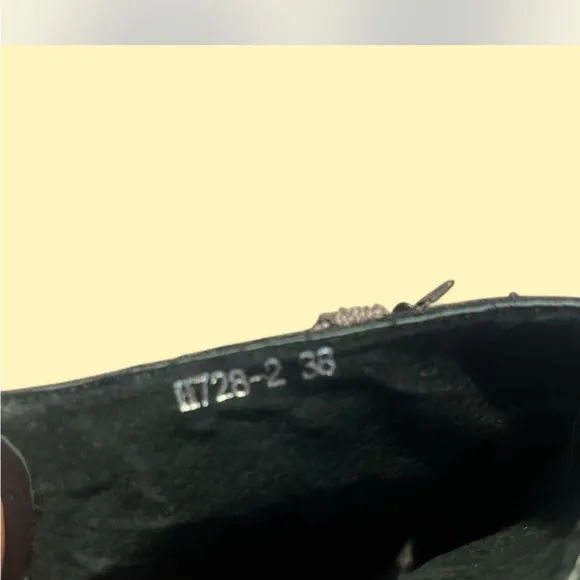 Designer Black Wedge Heels with amazing charm detailing. RARE