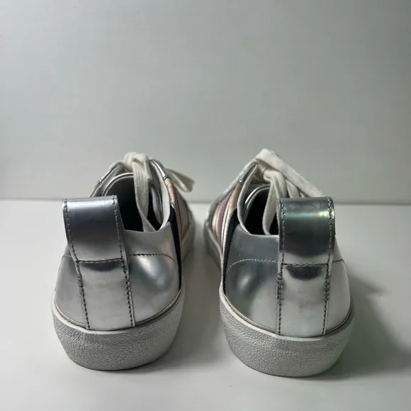 Diane Von Furstenberg DVF Tess Colorblock Striped Platform Low Top Sneakers