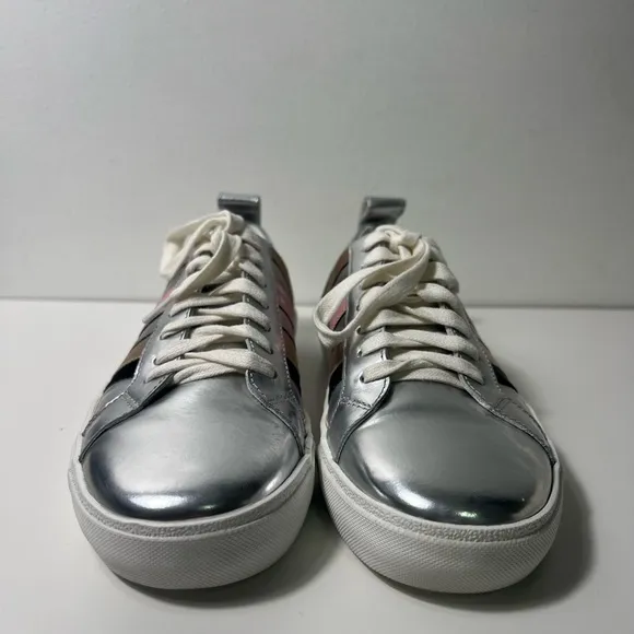 Diane Von Furstenberg DVF Tess Colorblock Striped Platform Low Top Sneakers