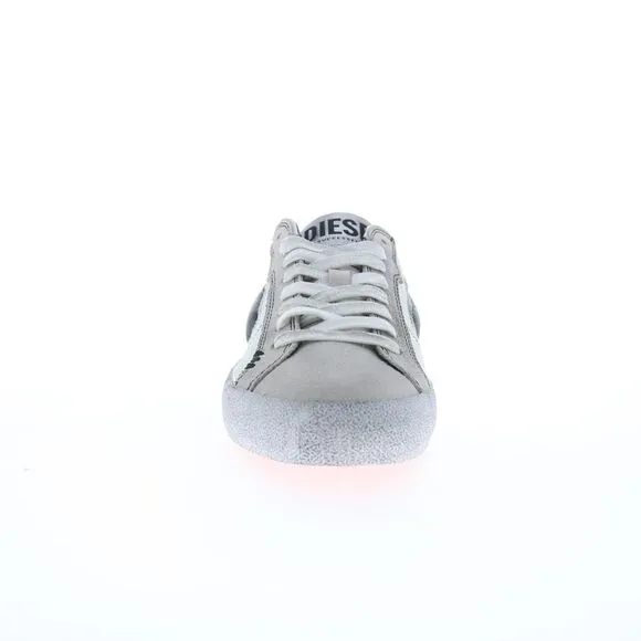Diesel Mens S-Leroji Low Gray Shoes (NWT)