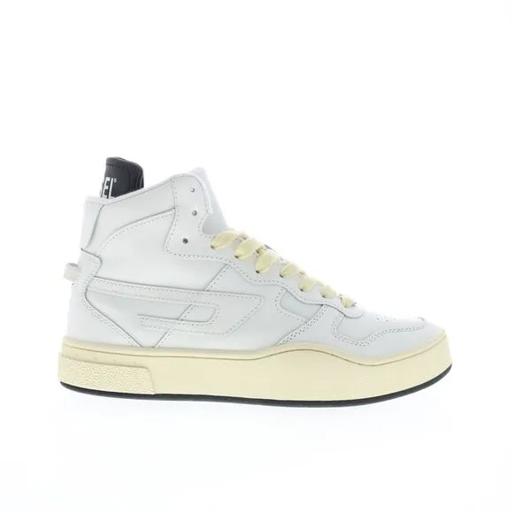 Diesel Mens S-Ukiyo Mid White Shoes (NWT)