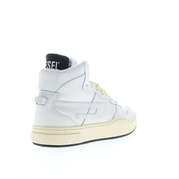 Diesel Mens S-Ukiyo Mid White Shoes (NWT)