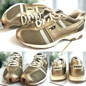 🔥🔥 DIESEL Proton Y2K Retro Sneakers Leather 2000 Vintage Size 7