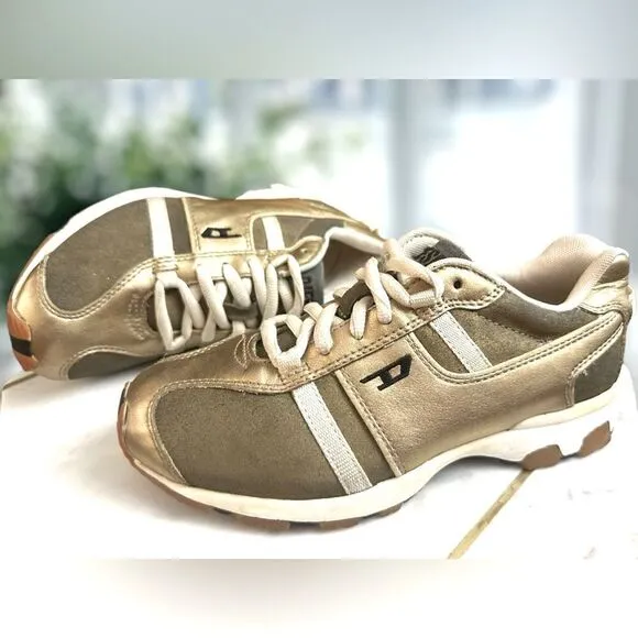 🔥🔥 DIESEL Proton Y2K Retro Sneakers Leather 2000 Vintage Size 7