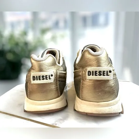 🔥🔥 DIESEL Proton Y2K Retro Sneakers Leather 2000 Vintage Size 7