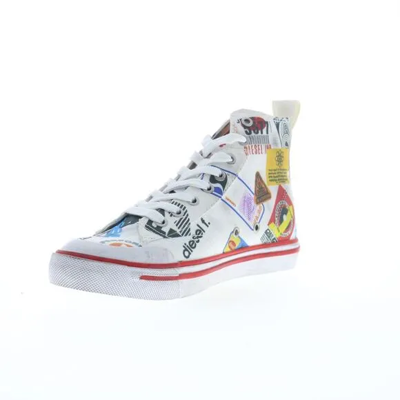 Diesel Womens S-Athos Mid W White Shoes (NWT)
