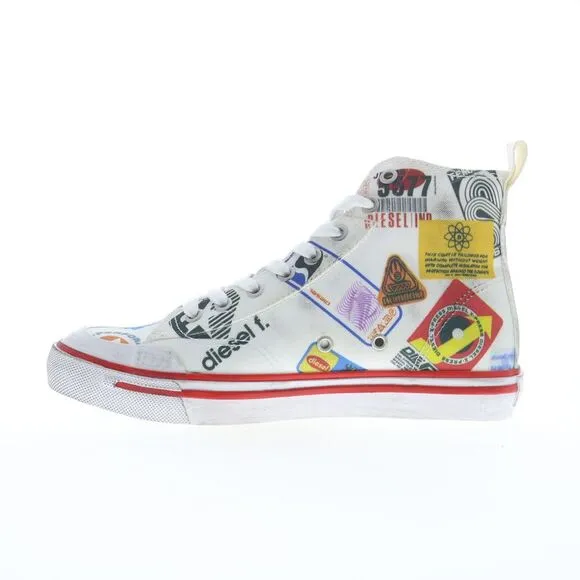 Diesel Womens S-Athos Mid W White Shoes (NWT)
