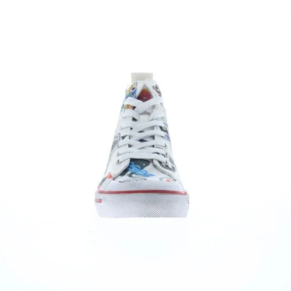 Diesel Womens S-Athos Mid W White Shoes (NWT)