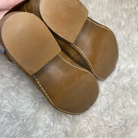 Dingo vintage marbled leather campus boots