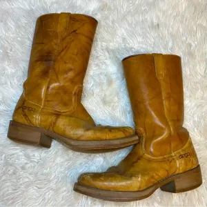 Dingo vintage marbled leather campus boots