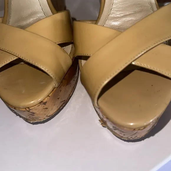 Dior excapade iconic wedge sandals logo hardware platform shoes